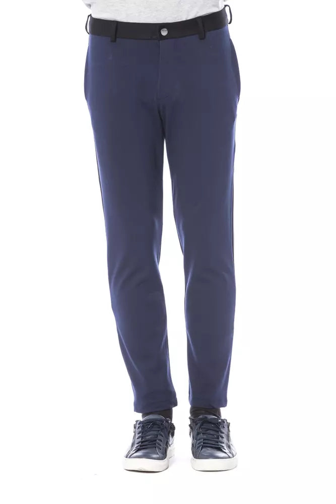 Verri Blaue Herrenhose aus Viskose